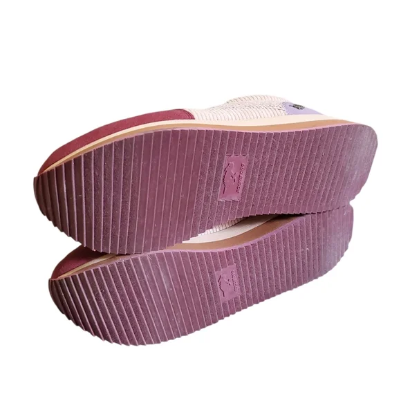 Rocket Dog Rapid Platform Retro 70s Style Colorblock Sneakers Light Tan Combo 9 - Picture 6 of 9